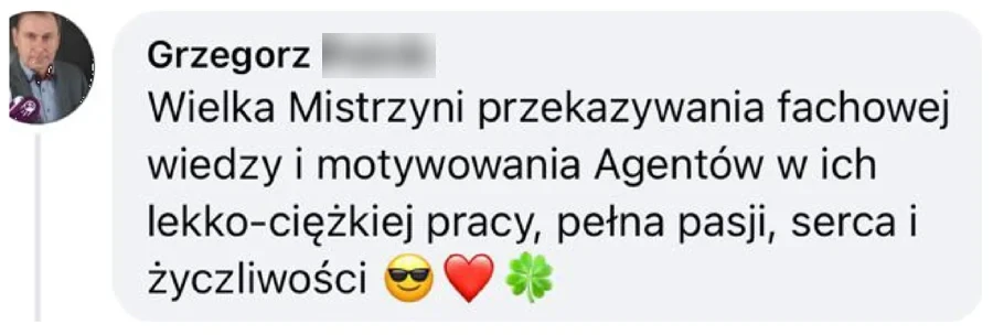 Opinia o szkoleniu Renaty Tupek-Sienickiej